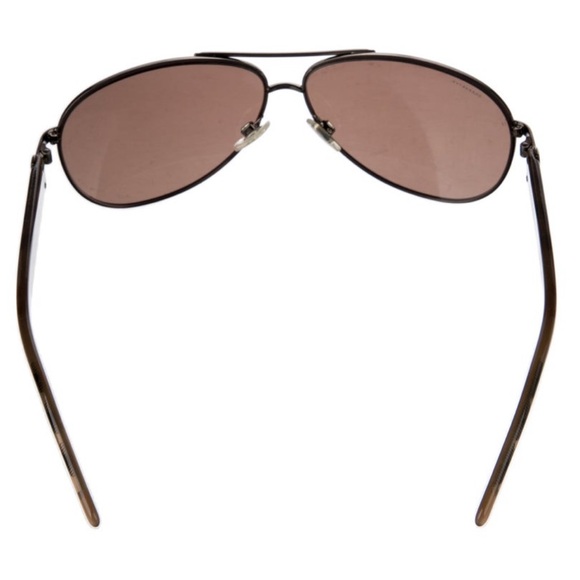 Burberry Nova Check Pattern Aviator Sunglasses - Picture 4 of 8